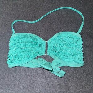 Forever 21 Teal/Tiffany Blue Swimsuit Bikini Top